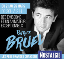 Patrick Bruel devient animateur sur Nostalgie Patrick Bruel devient animateur sur Nostalgie
