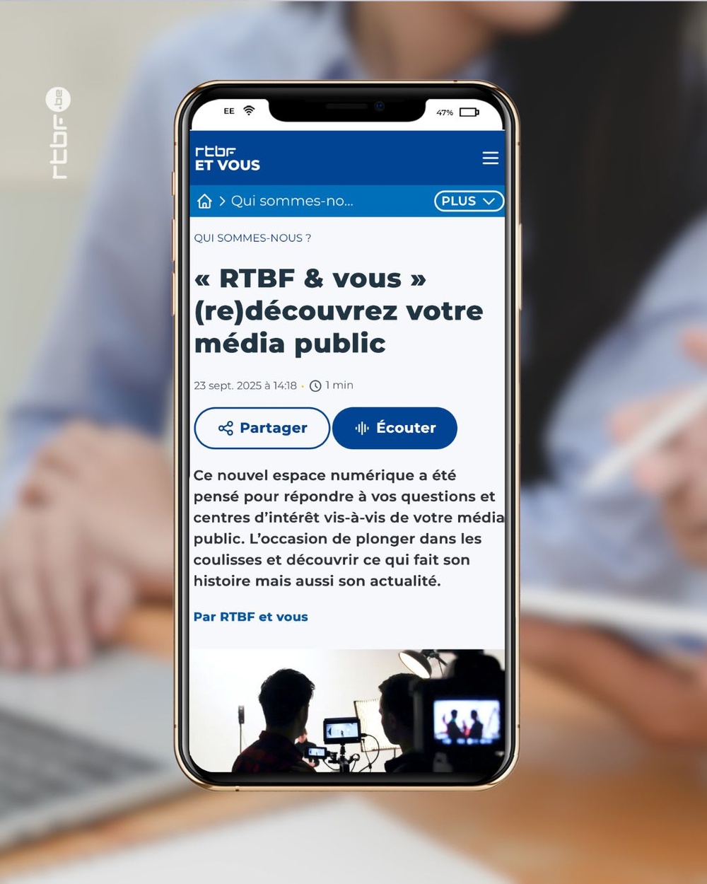 RTBF lance "RTBF & vous", un espace numérique dédié aux publics