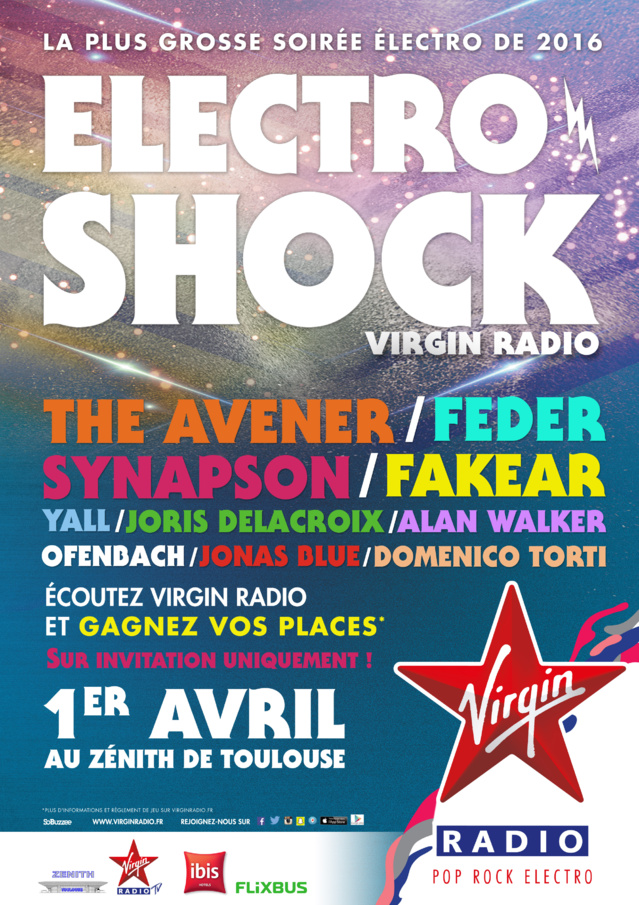 Soirée ElectroShock Virgin Radio à Toulouse Soirée ElectroShock Virgin Radio à Toulouse