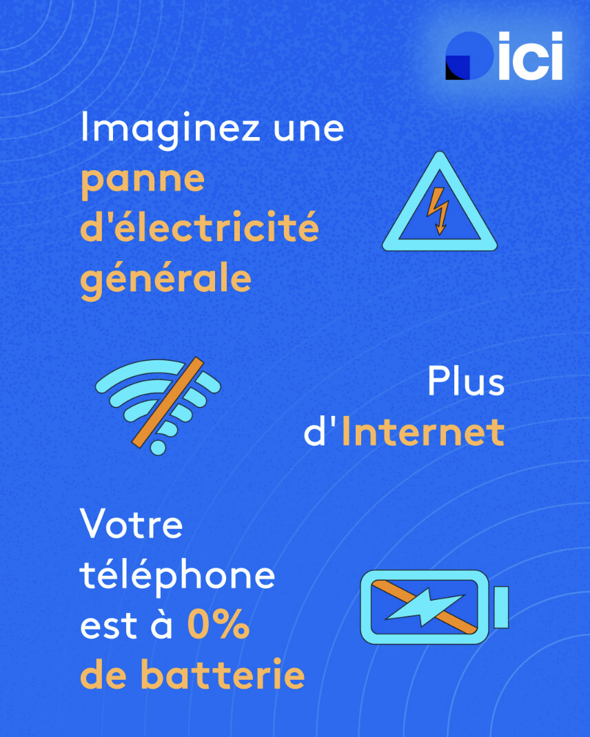 En cas de coupure, le réseau Ici veut garder le signal