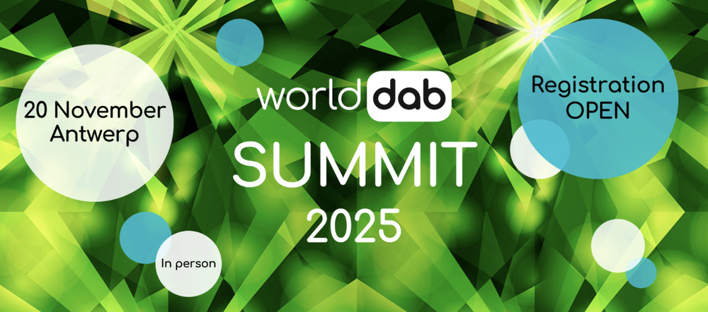 Le WorldDAB Summit 2025 se tiendra à Anvers le 20 novembre 