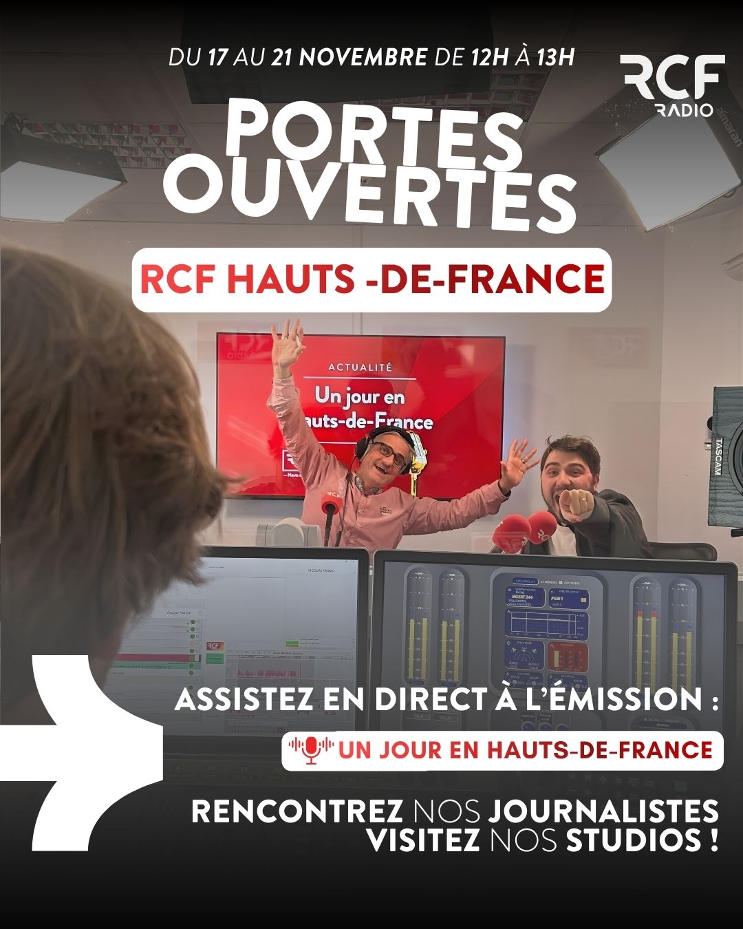 RCF Hauts-de-France ouvre ses studios au public à Lille