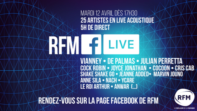 Première édition du "RFM Facebook Live" Première édition du "RFM Facebook Live"