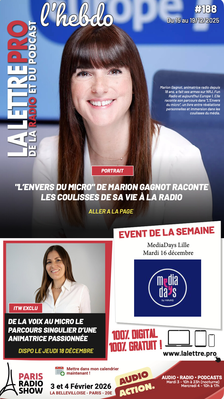 Le n°188 de La Lettre Pro L’Hebdo est disponible