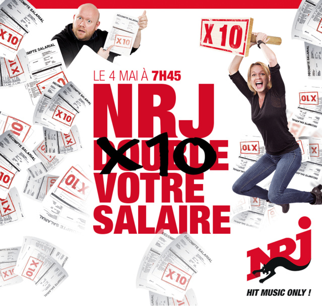 Le 4 mai, NRJ Belgique multiplie un salaire par 10 Le 4 mai, NRJ Belgique multiplie un salaire par 10