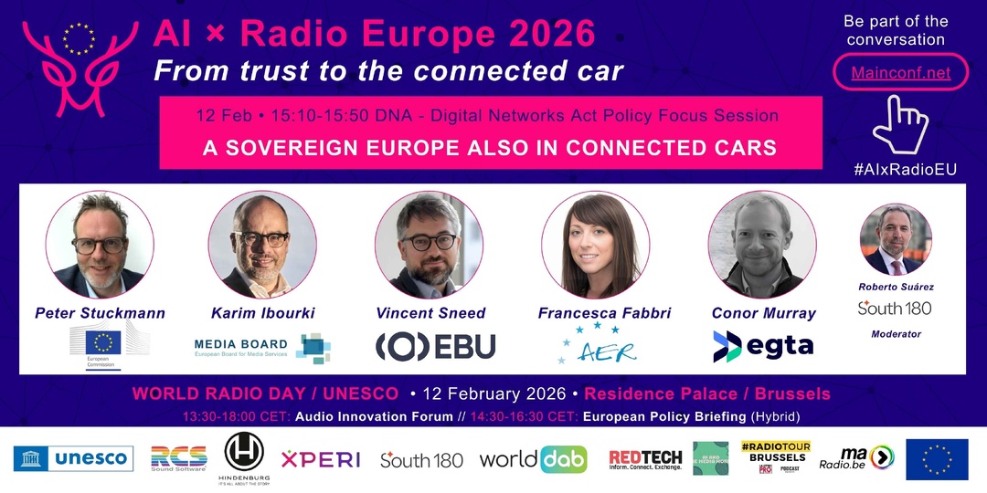 La radio européenne à l’épreuve de l’IA, de la confiance et de la voiture connectée