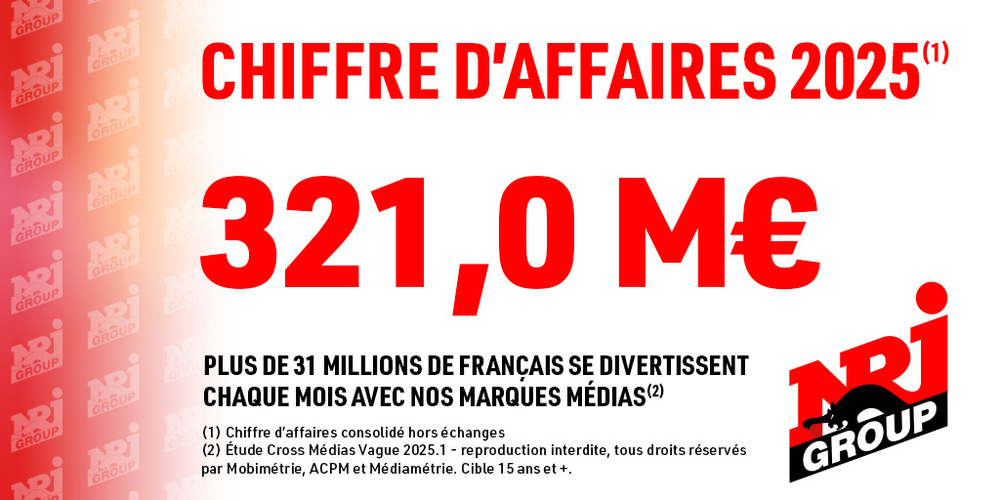 NRJ Group : une année 2025 marquée par la pression sur les revenus radio
