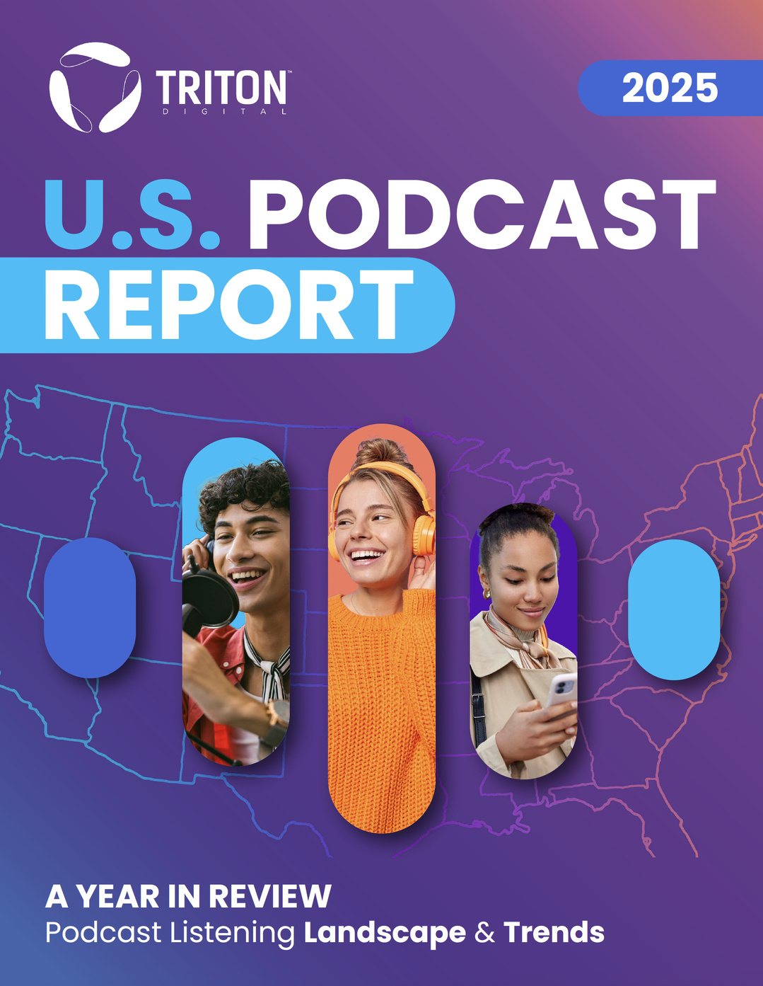 États-Unis : un marché du podcast à 53.6% de reach mensuel en 2025