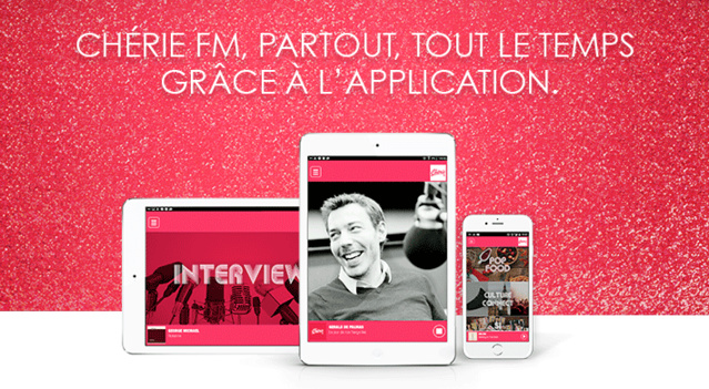 Une nouvelle application pour Chérie FM Belgique