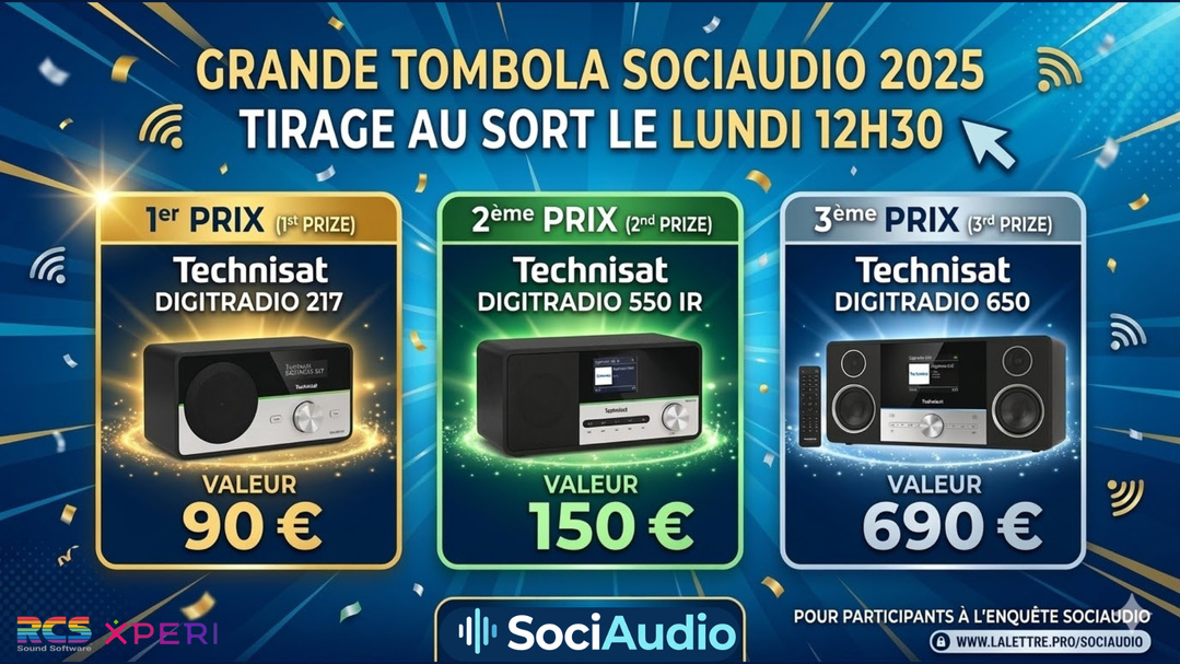 SociAudio : tirage au sort en direct lundi pour les participants
