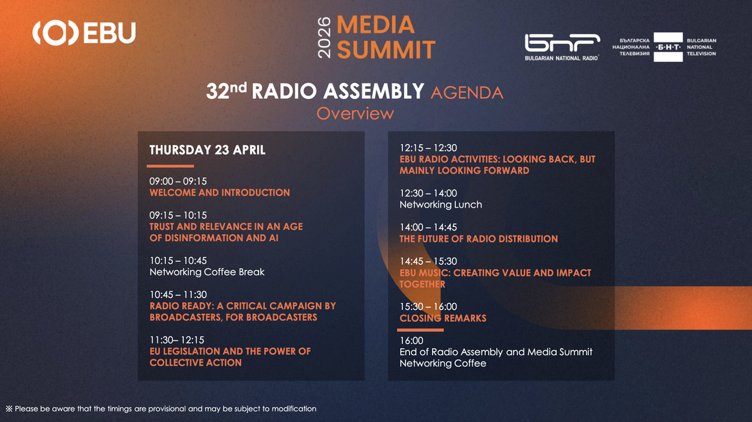 La 32e Radio Assembly de l’EBU met l’accent sur la voiture connectée