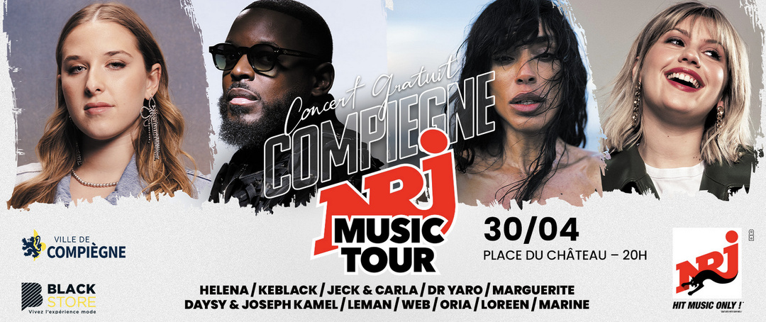 NRJ réunit 12 artistes pour un concert gratuit à Compiègne