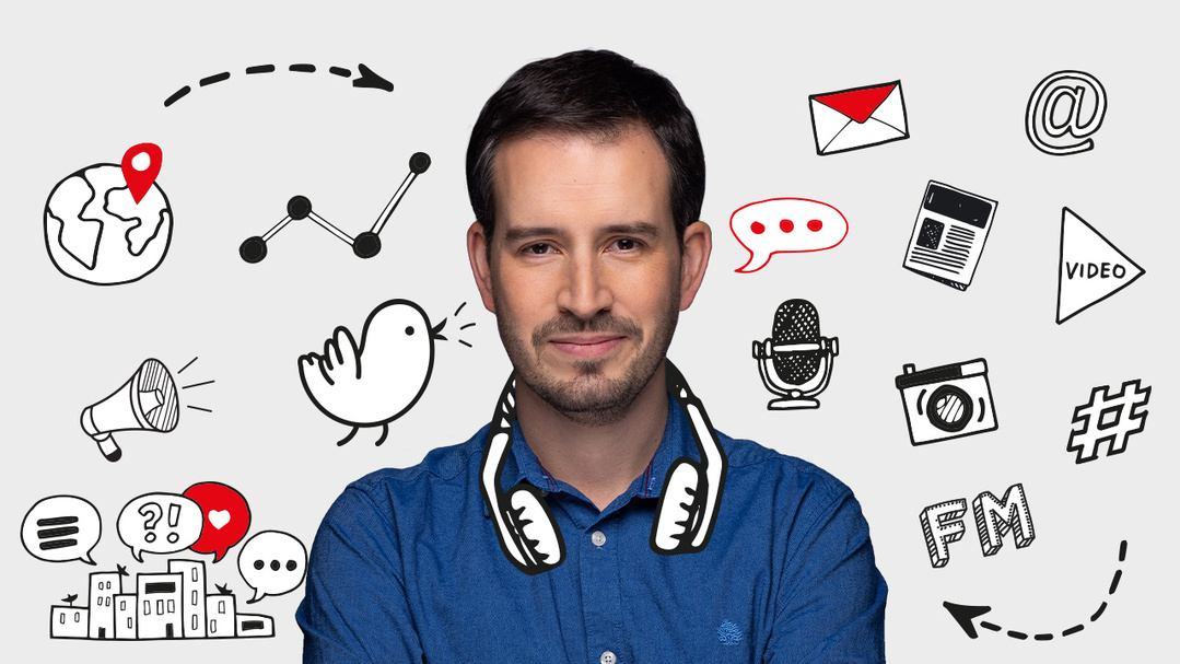 Steven Jambot présente L'atelier des médias depuis 2018 ©Anthony Ravera