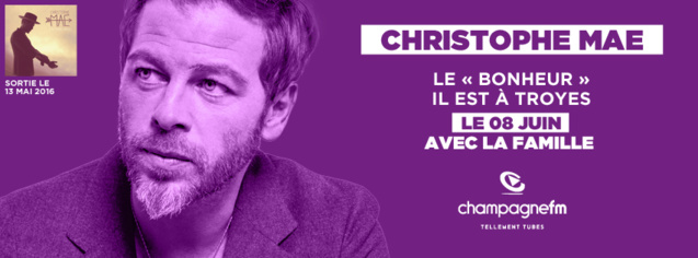 Christophe Mae fait étape à Champagne FM Christophe Mae fait étape à Champagne FM
