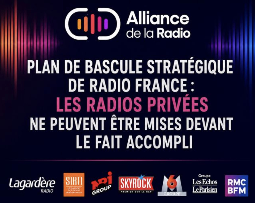 L’Alliance de la Radio alerte sur les effets concurrentiels du plan de bascule de Radio France
