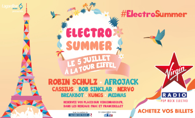 Lagardère Sports et Virgin Radio au pied de la Tour Eiffel Lagardère Sports et Virgin Radio au pied de la Tour Eiffel
