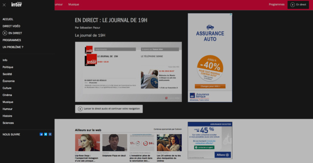 Un nouveau site web pour France Inter