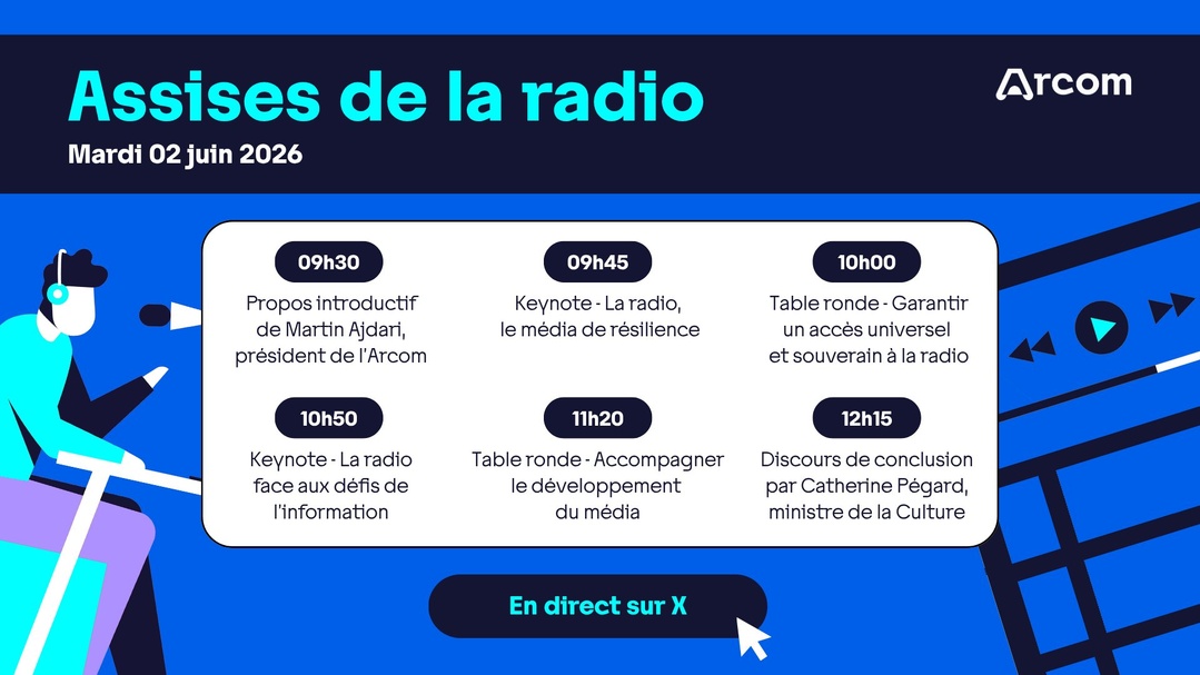 Ce 2 juin, la radio au cœur des débats des Assises organisées par l’Arcom