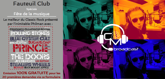 CM-Broadcast : une émission animée par Philippe Manœuvre CM-Broadcast : une émission animée par Philippe Manœuvre