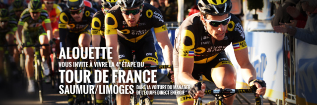 Alouette sur la route du Tour de France Alouette sur la route du Tour de France