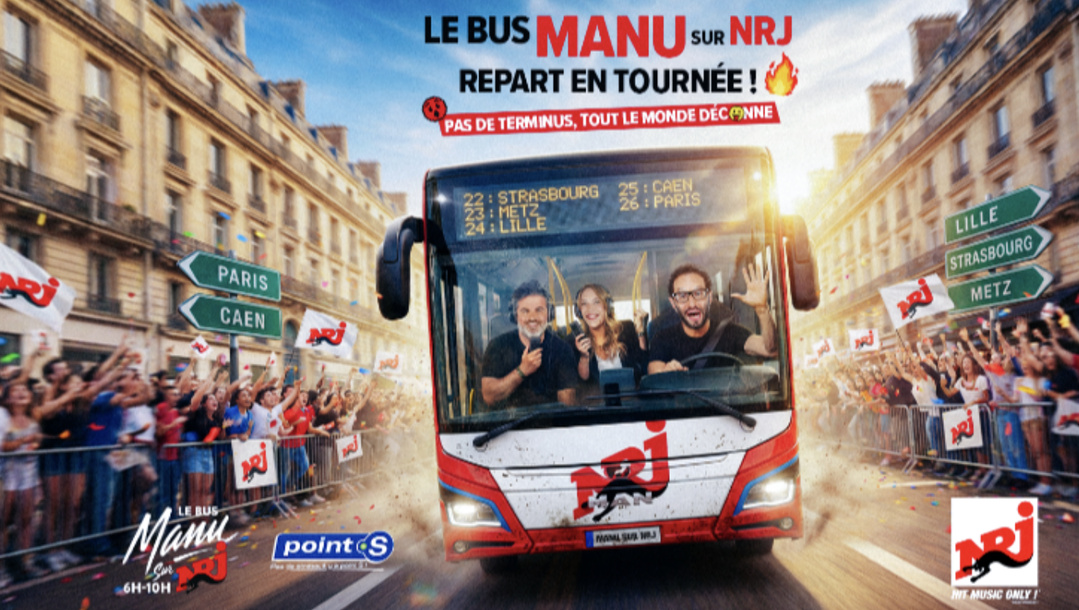 "Manu sur NRJ" reprend la route pour 5 émissions en direct dans 5 villes