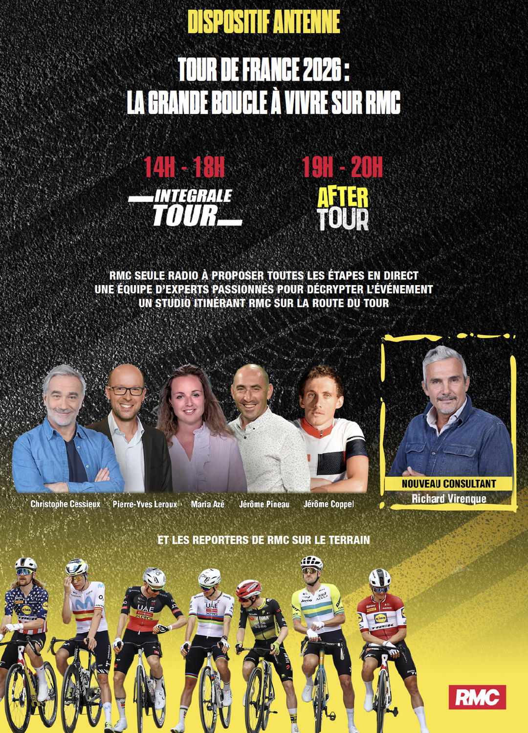 RMC renforce sa couverture radio du Tour de France RMC renforce sa couverture radio du Tour de France