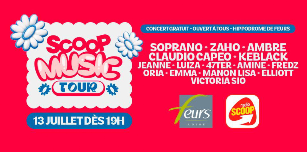 Radio Scoop dévoile la programmation 2026 de son "Scoop Music Tour" Radio Scoop dévoile la programmation 2026 de son "Scoop Music Tour"