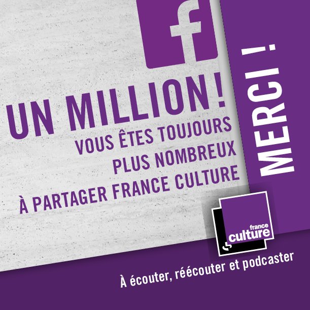 Un million de "J'aime" pour France Culture
