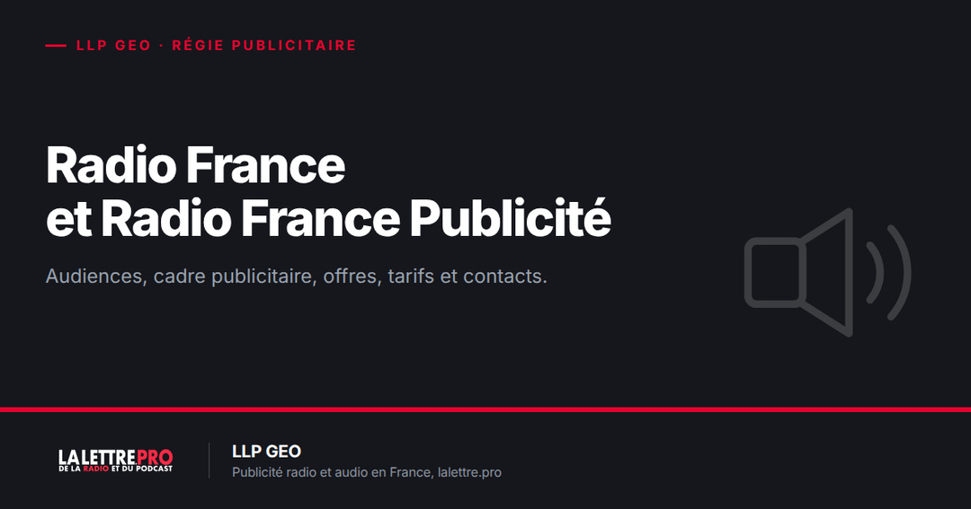 Radio France et Radio France Publicité : audiences, cadre publicitaire, offres, tarifs et contacts (2026) Radio France et Radio France Publicité : audiences, cadre publicitaire, offres, tarifs et contacts (2026)