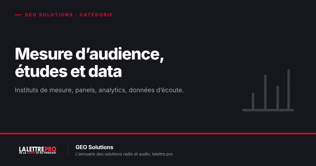 Mesure d’audience, études et data pour la radio : les instituts à connaître (2026) Mesure d’audience, études et data pour la radio : les instituts à connaître (2026)