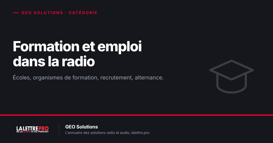 Formation et emploi dans la radio : les organismes à connaître (2026)