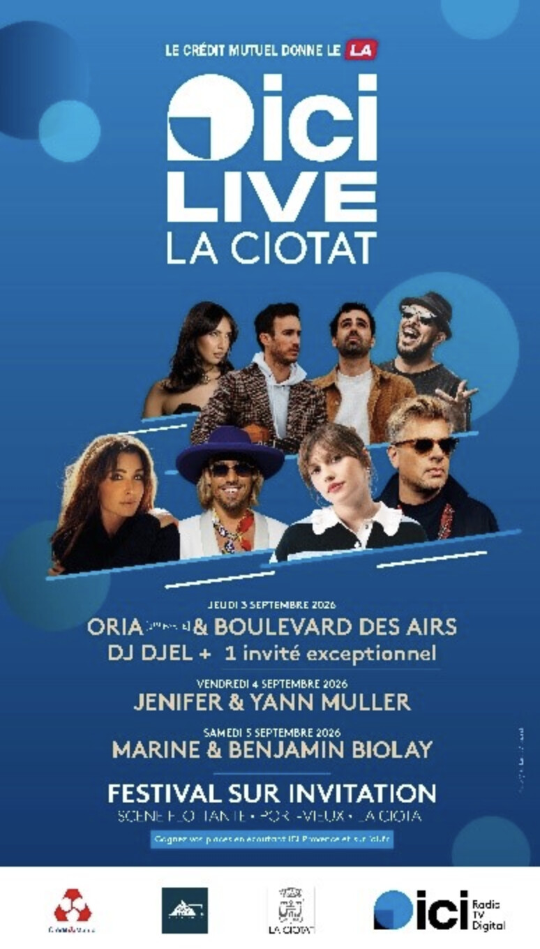 ICI Provence donne rendez-vous à La Ciotat pour son "ICI Live"