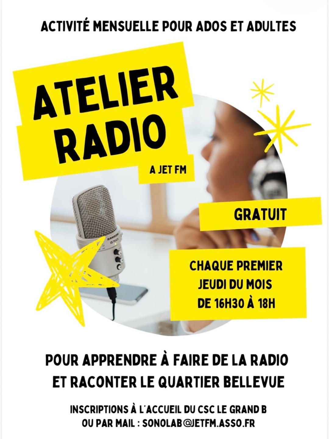 À Bellevue, Jet FM lance des ateliers pour apprendre la radio