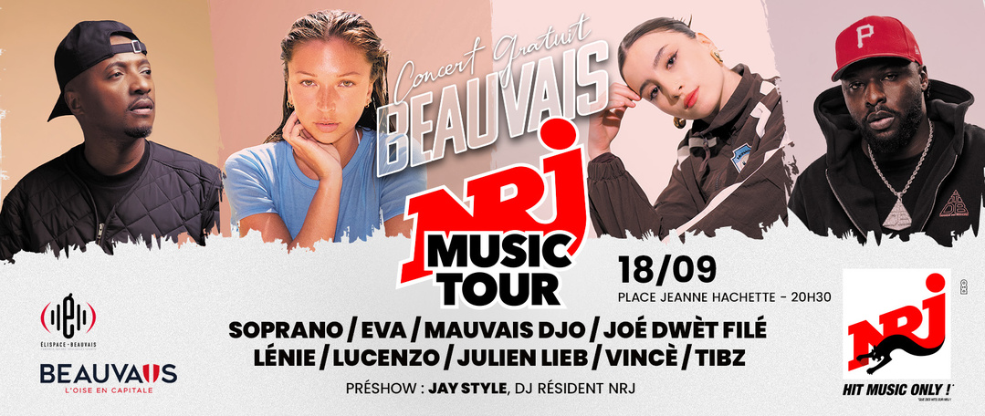 Beauvais va danser au rythme du NRJ Music Tour