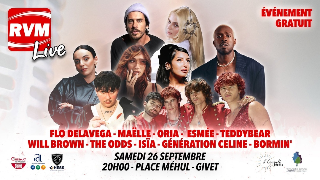 RVM organise un concert gratuit de dix artistes à Givet