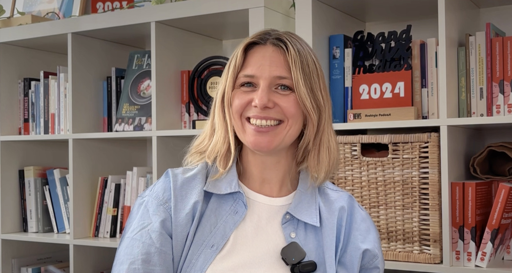 Katia Sanerot, directrice générale de Louie Media, a été réélue à la présidence du Syndicat des producteurs et indépendants de l’audio (PIA) © Philippe Chapot