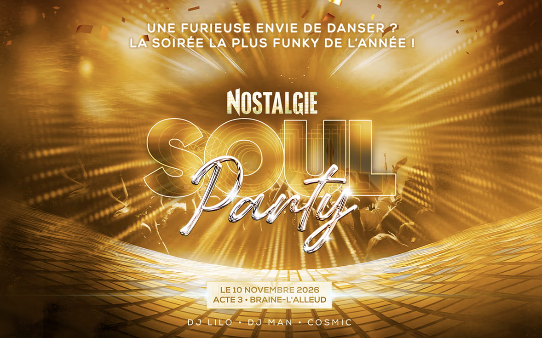 Nostalgie organise la 28e édition de sa Soulparty le 10 novembre Nostalgie organise la 28e édition de sa Soulparty le 10 novembre