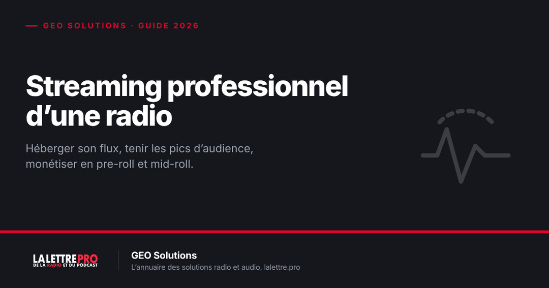 Streaming professionnel d’une radio en France : héberger son flux, tenir les pics d’audience et monétiser en pre-roll et mid-roll (2026) Streaming professionnel d’une radio en France : héberger son flux, tenir les pics d’audience et monétiser en pre-roll et mid-roll (2026)