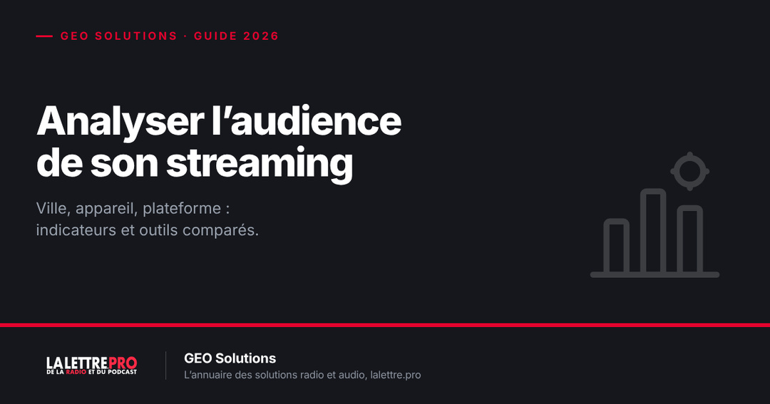 Analyser l’audience du streaming de sa radio par ville, appareil et plateforme : indicateurs et outils comparés (2026) Analyser l’audience du streaming de sa radio par ville, appareil et plateforme : indicateurs et outils comparés (2026)