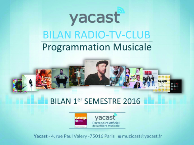 La nouvelle livraison du Bilan Radio-TV-Club. © Yacast