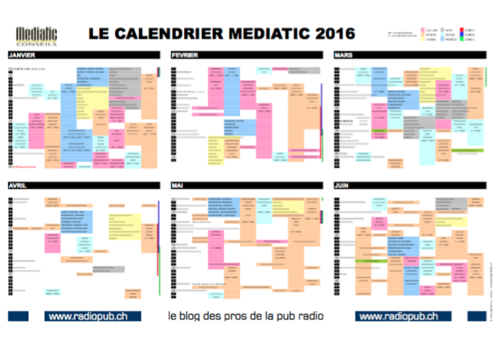 Le calendrier Marketing Mediatic est paru