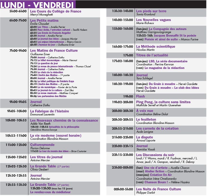 Rentrée : France Culture, nouvelle génération