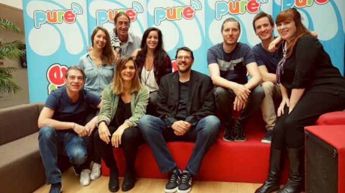 Pure FM fait sa rentrée et salue l'arrivée de Joël Habay (au centre) - © Tous droits réservés