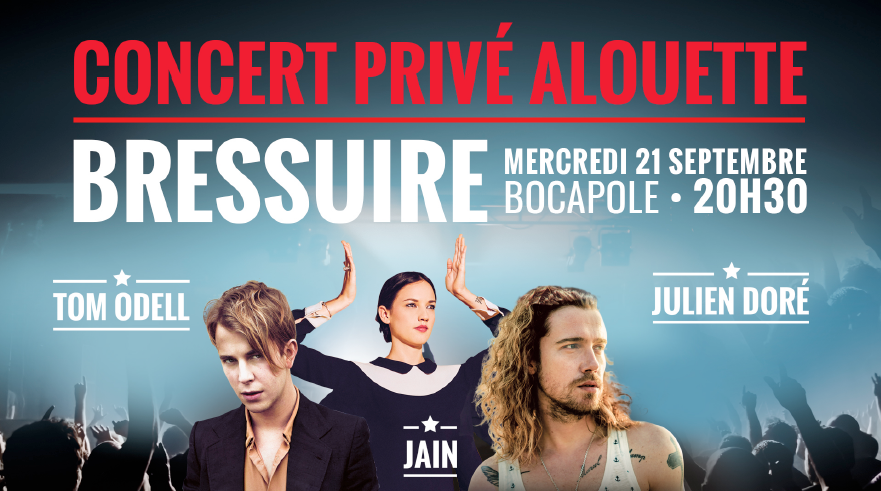 Alouette organise un concert privé