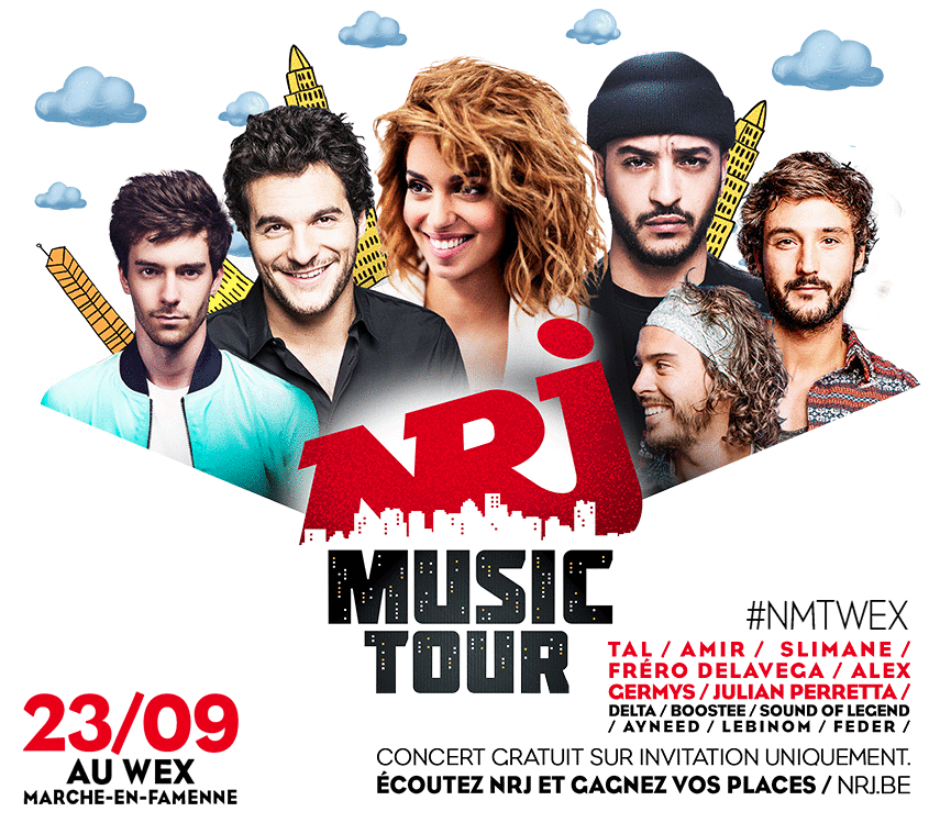 Le "NRJ Music Tour" au WEX de Marche-en-Famenne