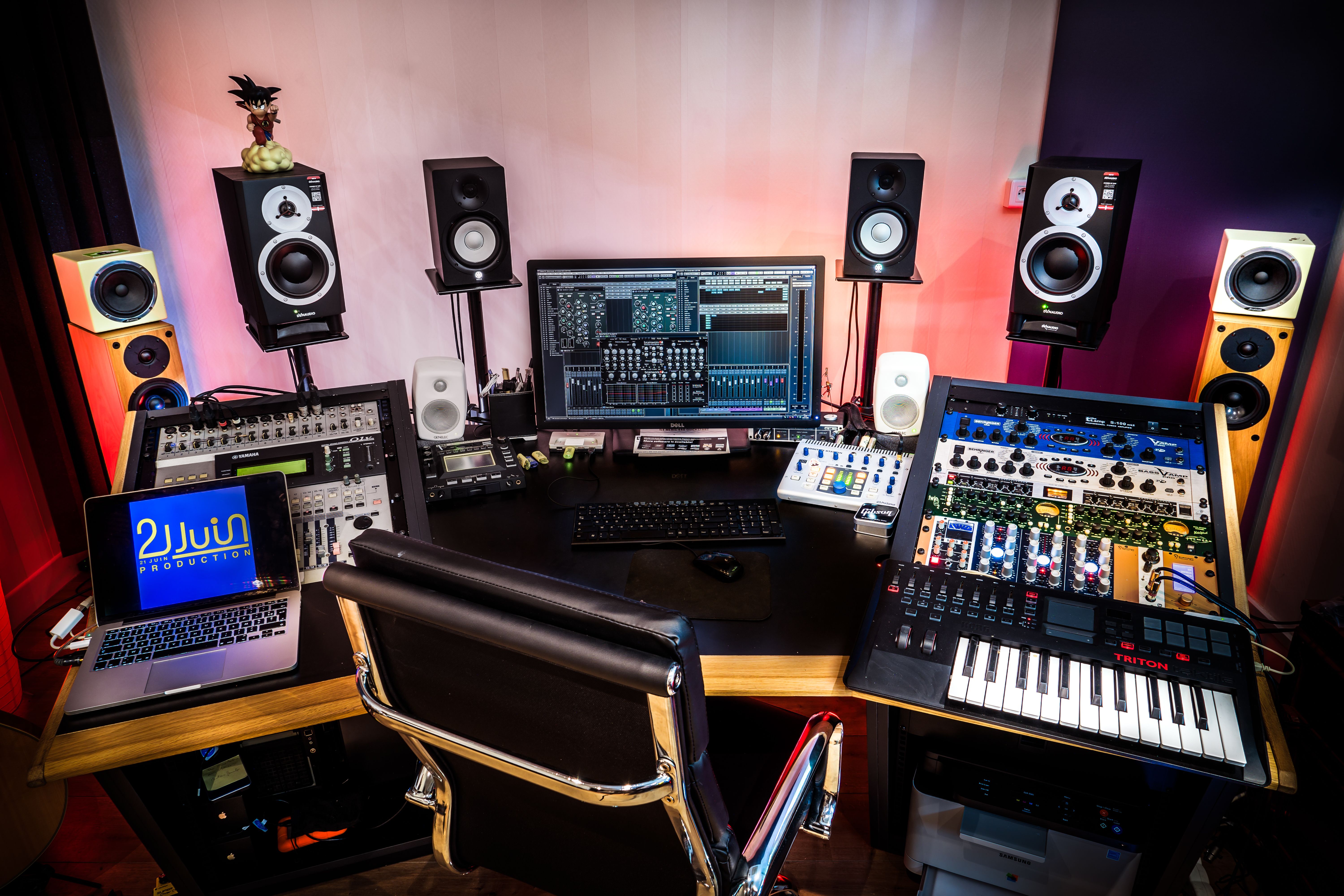 Un des trois studios de 21 Juin Production à Paris