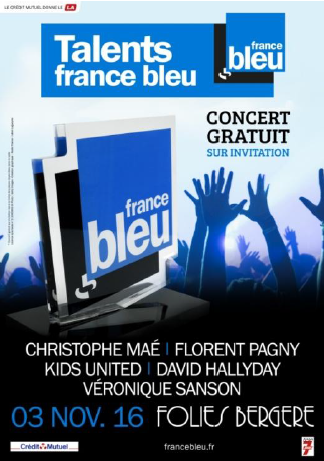 Les Talents France Bleu aux Folies Bergère
