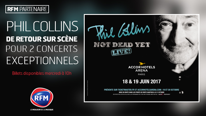 RFM partenaire des concerts de Phil Collins