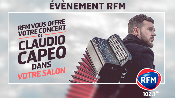 Claudio Capéo en concert avec RFM Strasbourg