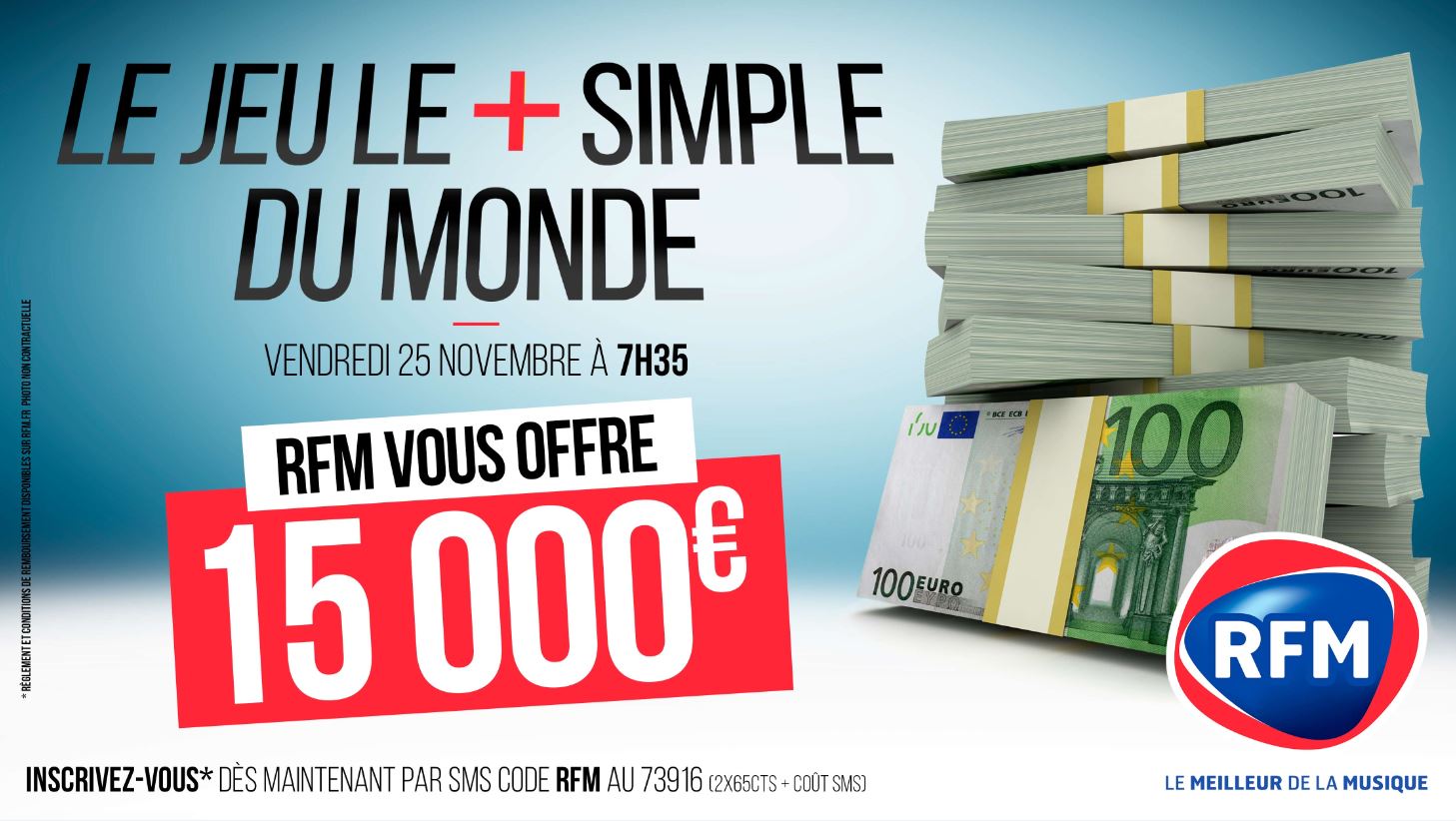 RFM va prochainement offrir 15 000 euros